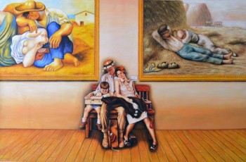 Rockwell meets art of sleeping 2, 2014, 110 x 170 cm, Gully, Opera Gallery Paris