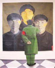 Rockwell meet mao and Zhang Xiaogang (red army) 1, 2013, 245x200cm, Gully, Opera Gallery Paris