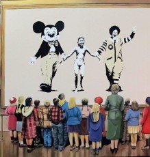 Dohanos and the children meet Banksy 1, 2013, 187x201cm, Gully, Opera Gallery Paris