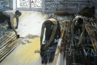 Caillebote meet Urban Art 1-2013, 118x180cm, Gully, Opera Gallery Paris