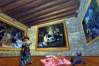 128-Children meet Monet Manet and Van gogh 120x180cm - 2016
