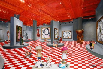 100-2-Children meet Lichtenstien, Murakami, Koons and Kaws 2-110x165cm-2021