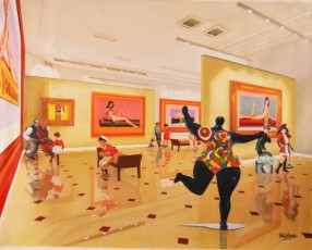 107-12-Children meet Saint phalle and mel ramos 12 - 150x120cm -2021