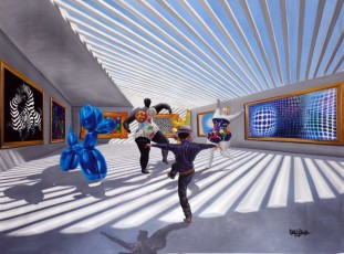 113-2-Gully meets Vasarely, Koons and Saint Phalle 2 -112x150cm-2021