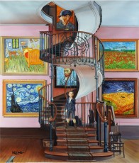 156-20- Vincent meet Van Gogh 20 - 130x112cm - 2021