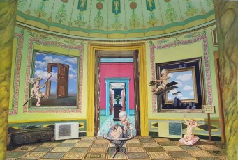 169-1 The Children meet Magritte - 100 x 150cm - 2018