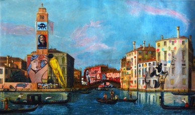220 - Canaletto meets Street Art 1-110x187cm Canaletto-2019