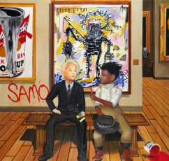 44-19 - Gully present Warhol and Basquiat 19 120x127cm - 2021