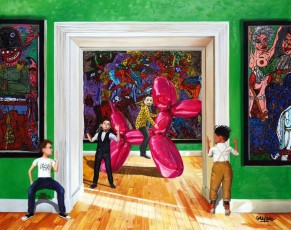 85-2-Keith, Jean Michel, Yves, Salvador meet Combas and Klein 2 -100x125cm-2021