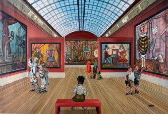 87-6-Basquiat and the children meet Buffet 6-100x151cm-2020