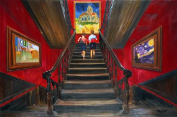 140-1-The children meet Van Gogh 1-100x150cm-2022