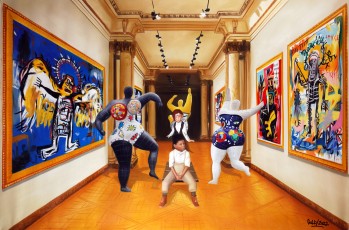 232-1 Nikki and Jean Michel meet Saint Phalle and Basquiat-100x150xm- 2022