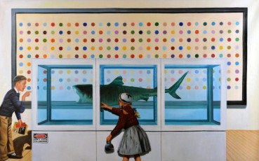 Dohanos meets Hirst 1, 2014, 100 x 160 cm, Gully, Opera Gallery Paris