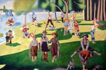 Rockwell meets Seurat 1, 2014, 160x240cm, Gully, Opera Gallery Paris