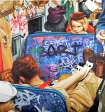 Rockwell meets Graffiti Art 1, 2014, 104x100cm, Gully, Opera Gallery Paris
