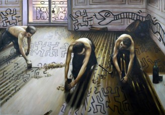 Caillebotte meets Haring 1, 2014, 112x160cm, Gully, Opera Gallery Paris