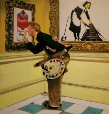 Rockwell meet Urban Art 2, 141x132cm, 2013, Gully, Opera Gallery Paris