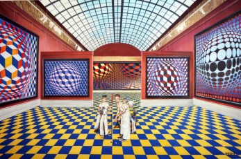 87-5-Children meet Vasarely 5 -100x151cm- 2018