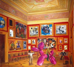 198-4-Jean-Michel, Salvador and Andy meet Basquiat, Banksy, Buffet, Combas, Soulage, Picasso, Koons and Warhol 4-150x137cm-2023