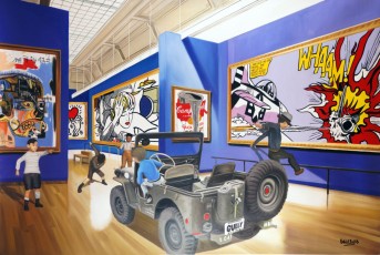 224-20-Pablo, Vincent, Jean-Michel, Norman and Gully meet Basquiat, Haring, Lichtenstein and Warhol 20-115x172cm-2023