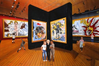 235-1 Pablo, Vincent, Keith, Andy, Jean Michel, Fernando, Takashi meet Lichtenstein and Basquiat 1- 100x150cm-2022