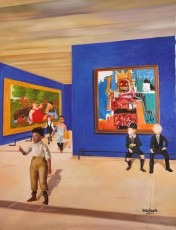 241-2 Jean-Michel, Nikki, Fernando, René and Andy meet Botero and Basquiat 2-133x100cm-2023