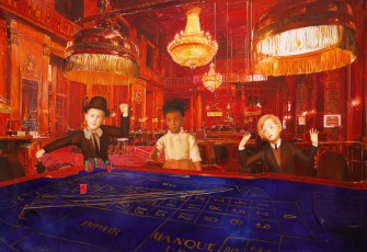 259-1-René, Jean-Michel and Andy discover the casino 1-180x266cm-2023