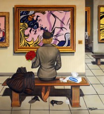 44-25-The woman meets Lichtenstein 25-110x100cm-2022